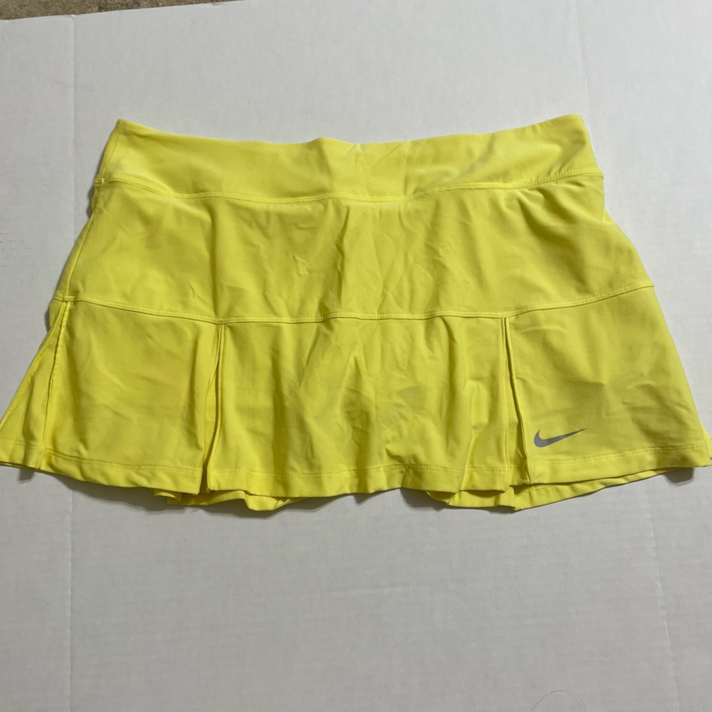 Nike dri fit‎ yellow tennis skort athletic pickleball active size XL